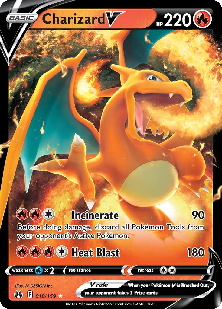 Crown Zenith Charizard V #18/159