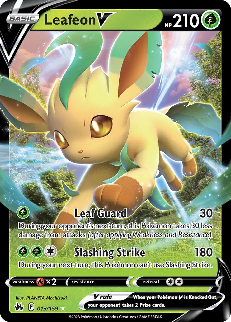 Crown Zenith Leafeon V #13/159