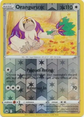 Crown Zenith Oranguru #119/159 reverse holo
