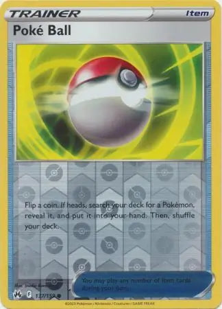 Crown Zenith Poké Ball #137/159 reverse holo