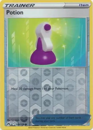 Crown Zenith Potion #139/159 reverse holo
