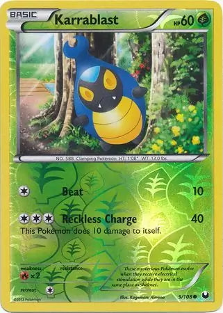 Dark Explorers Karrablast #9/108 reverse holo