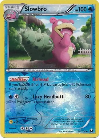 Dark Explorers Slowbro #24/108 reverse holo