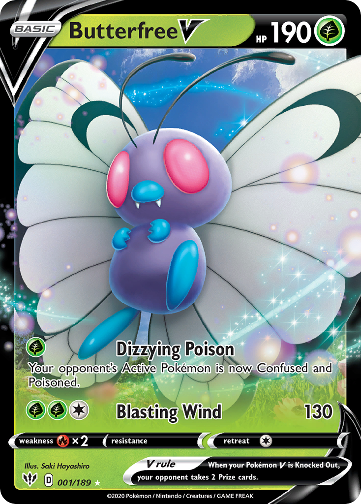Darkness Ablaze Butterfree V #1/189