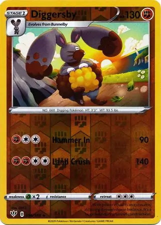 Darkness Ablaze Diggersby #96/189 reverse holo