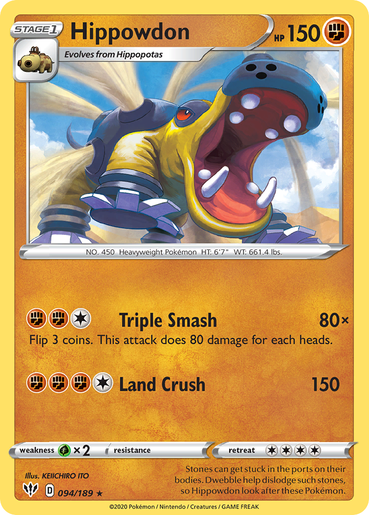 Darkness Ablaze Hippowdon #94/189