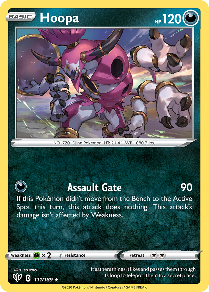Darkness Ablaze Holo Hoopa #111/189