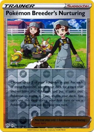 Darkness Ablaze Pokémon Breeder’s Nurturing #166/189 reverse holo