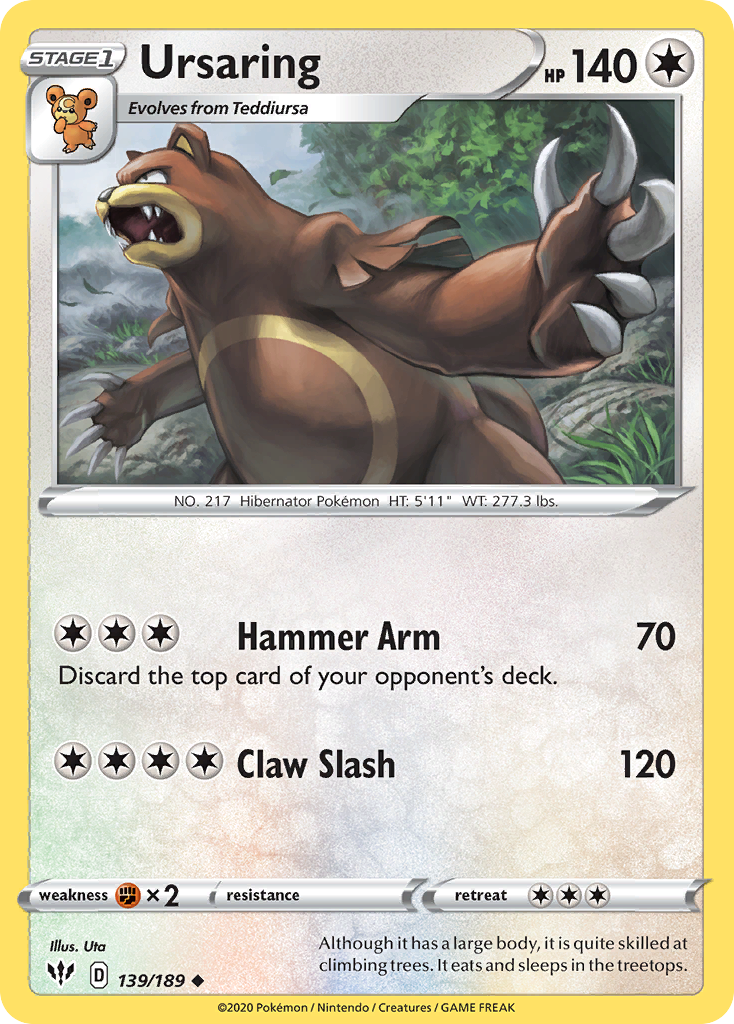 Darkness Ablaze Ursaring #139/189