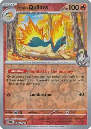 Destined Rivals Ethan's Quilava #33/182 reverse holo