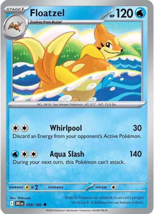 Destined Rivals Floatzel #58/182
