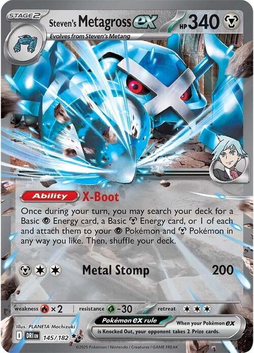 Destined Rivals Steven's Metagross EX #145/182