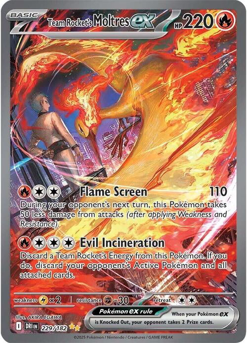 Destined Rivals Team Rocket's Moltres #229/182 –