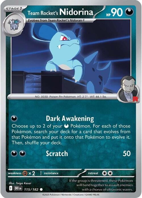 Destined Rivals Team Rocket's Nidorina #115/182