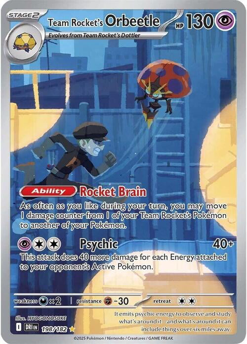 Destined Rivals Team Rocket's Orbeetle #198/182