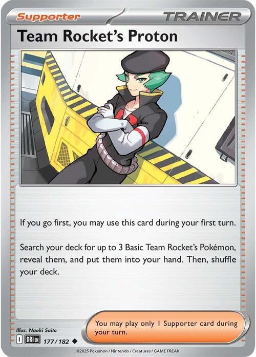team rocket pokemon cards destined rivals Rocket's Proton #177/182 – Quantity:Box (12) this piece serves as 90s kid ME03: Perfect Order Mega