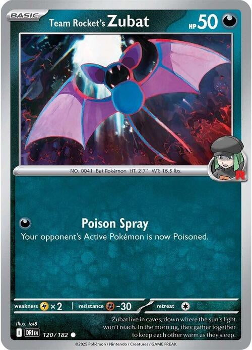 Destined Rivals Team Rocket's Zubat #120/182