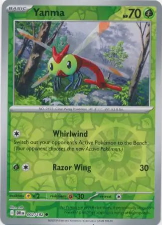 Destined Rivals Yanma #2/182 reverse holo