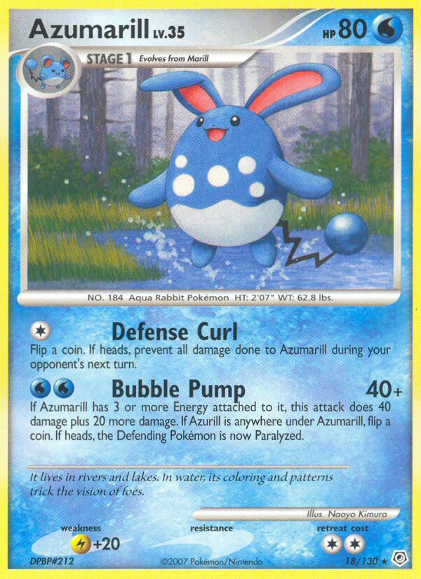 Diamond & Pearl Azumarill #18/130