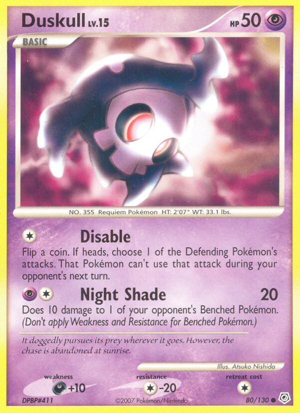 Diamond & Pearl Duskull #80/130