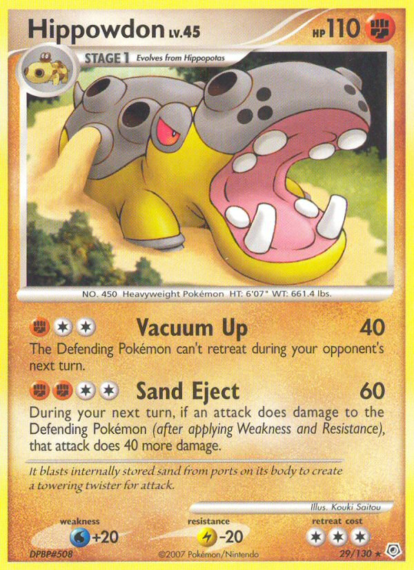 Diamond & Pearl Hippowdon #29/130