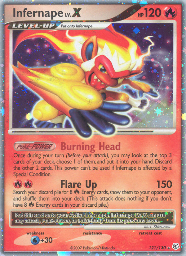Diamond & Pearl Infernape LV. X #121/130