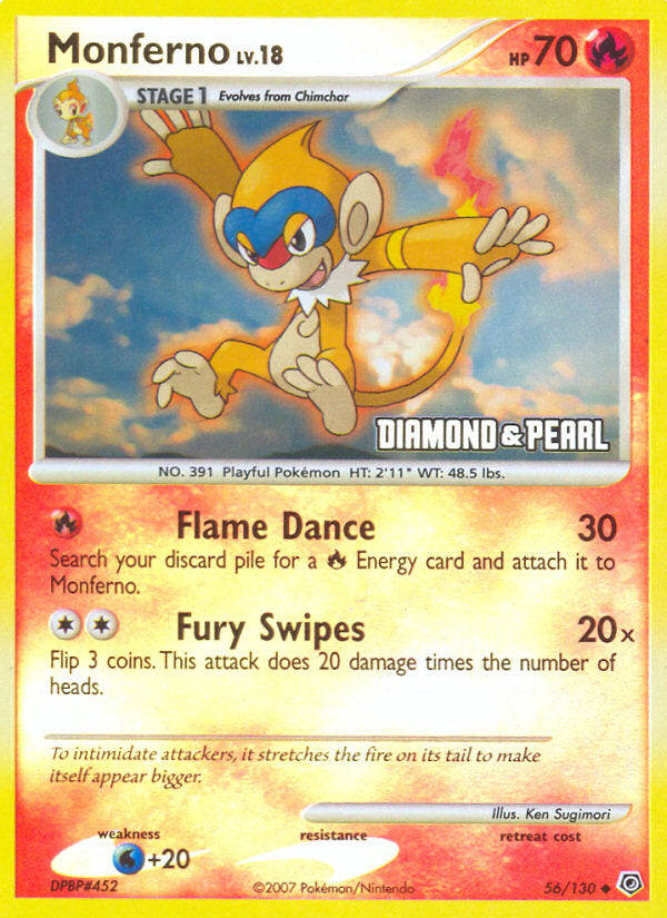 Diamond & Pearl Monferno #56 Promo