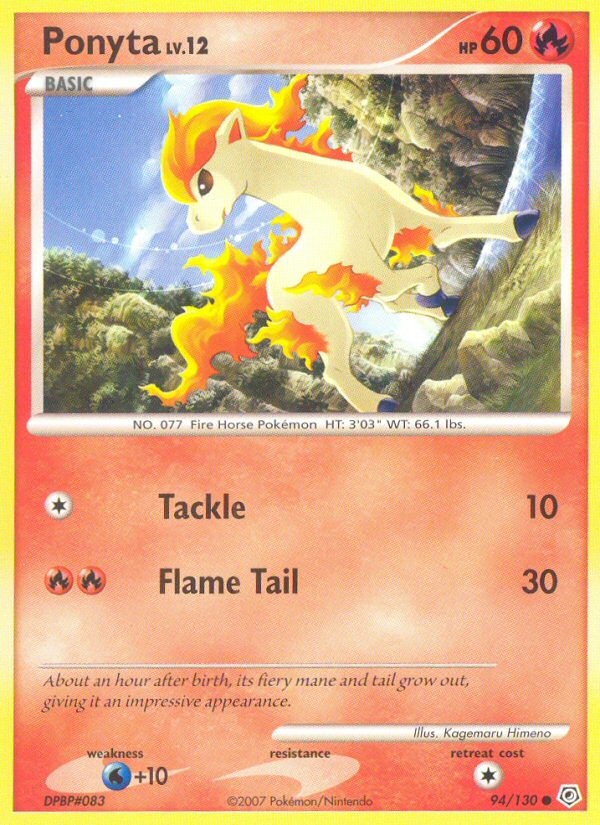 Diamond & Pearl Ponyta #94/130