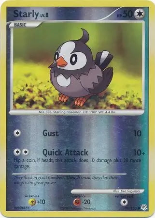 Diamond & Pearl Starly #101/130 reverse holo