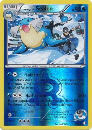 Double Crisis Team Aqua's Sealeo #4/34 reverse holo