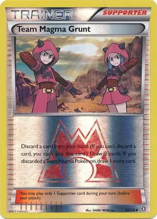 Double Crisis Team Magma Grunt #30/34 reverse holo