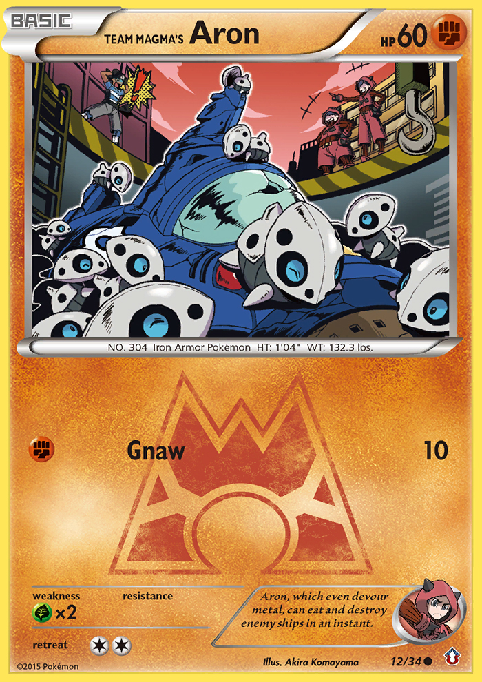 Double Crisis Team Magma's Aron #12/34