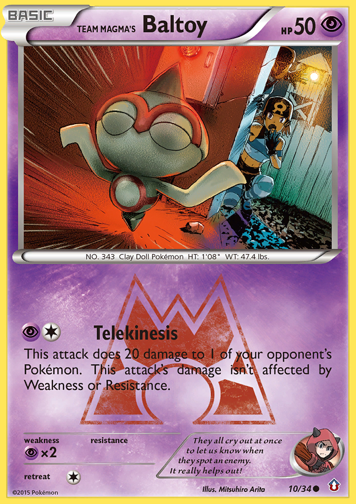 Double Crisis Team Magma's Baltoy #10/34