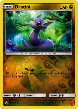 Dragon Majesty Dratini #34/70 reverse holo