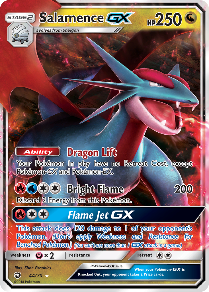 Dragon Majesty Salamence GX #44/70