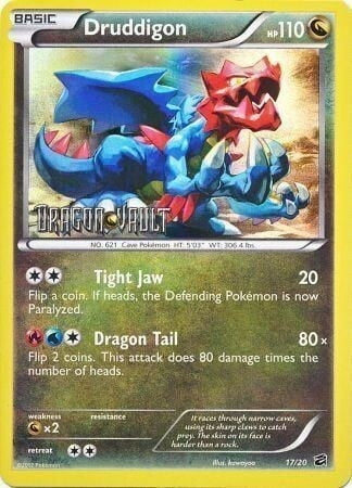 Dragon Vault Holo Druddigon #17 Stamped Promo