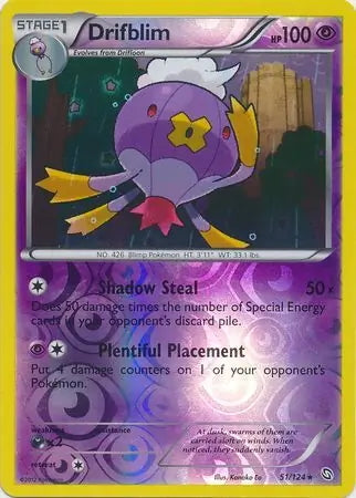 Dragons Exalted Drifblim #51/124 reverse holo