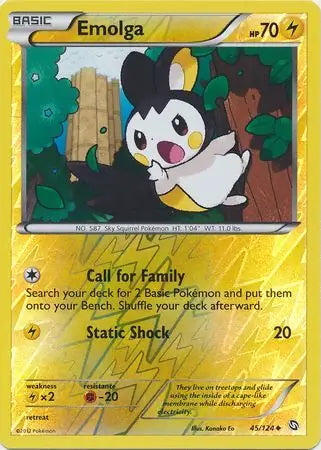 Dragons Exalted Emolga #45/124 reverse holo