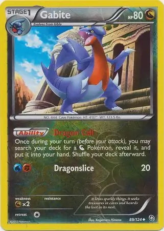 Dragons Exalted Gabite #89/124 reverse holo