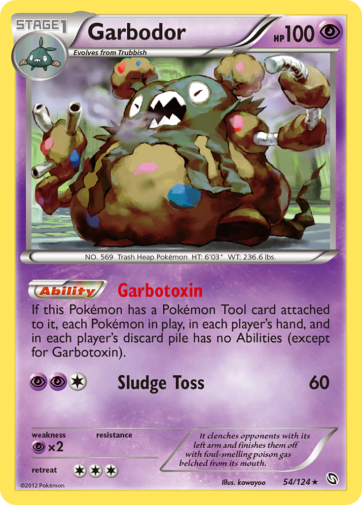 Dragons Exalted Garbodor #54/124