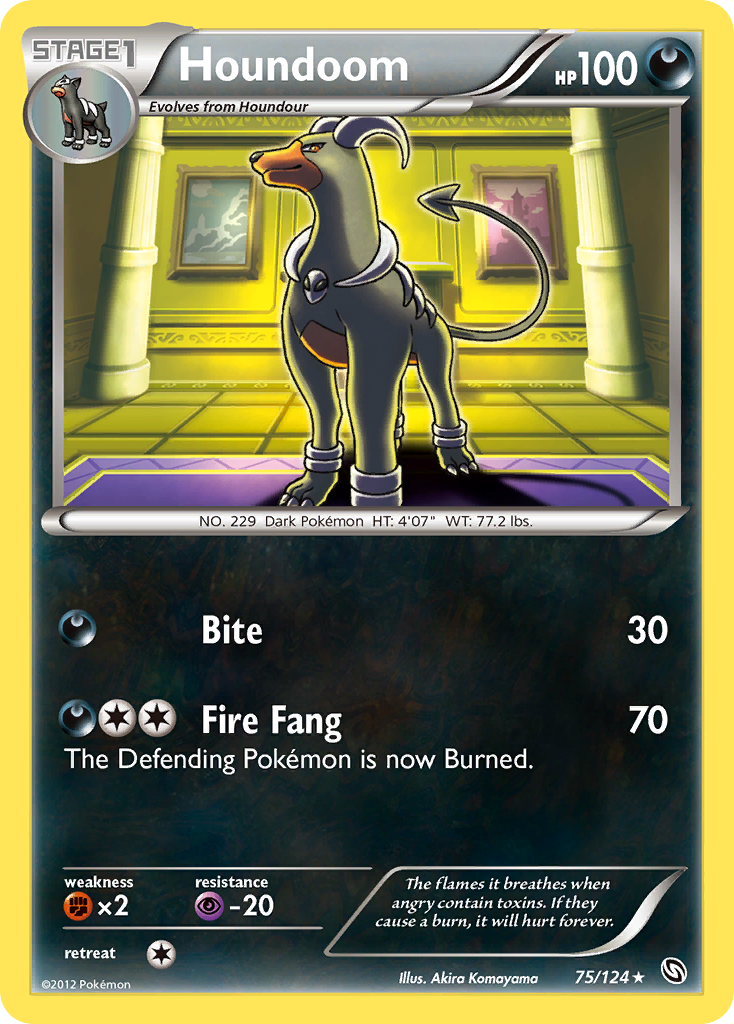 Dragons Exalted Houndoom #75/124