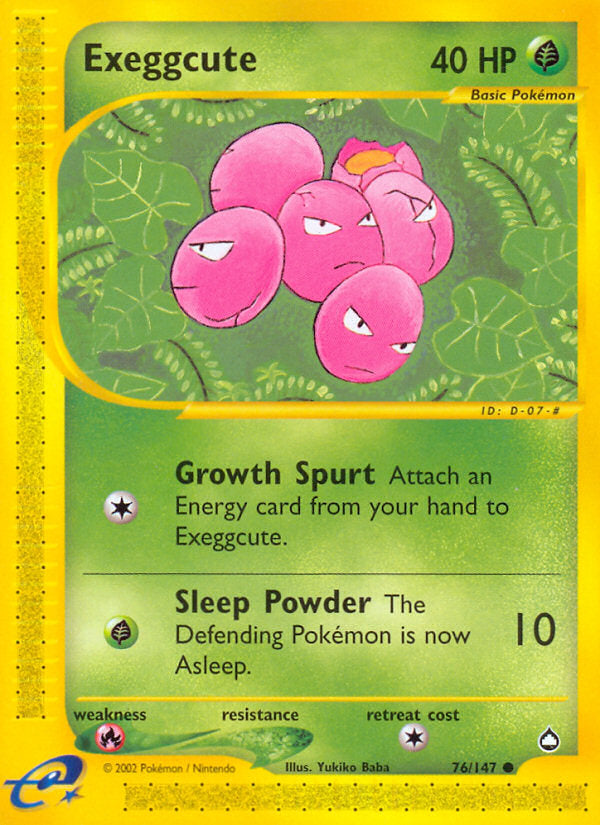 E-Series Aquapolis Exeggcute #76/147