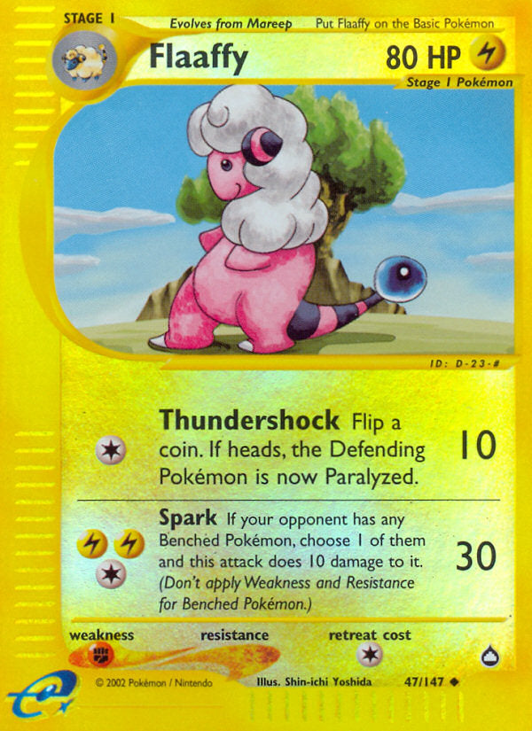 E-Series Aquapolis Flaaffy #47/147 reverse holo