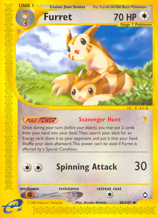 E-Series Aquapolis Furret #48/147