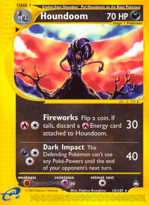 E-Series Aquapolis Houndoom #15/147