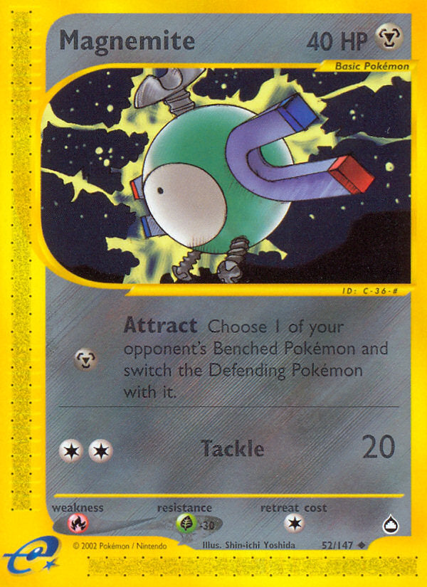 E-Series Aquapolis Magnemite #52/147