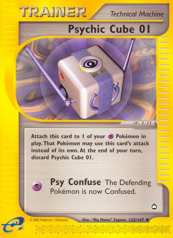 E-Series Aquapolis Psychic Cube 1 #132/147
