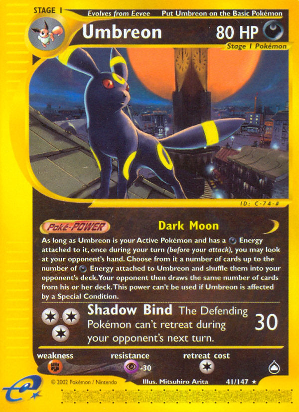 E-Series Aquapolis Umbreon #41/147
