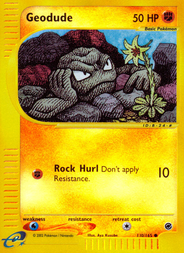 E-Series Expedition Geodude #110/165 reverse holo