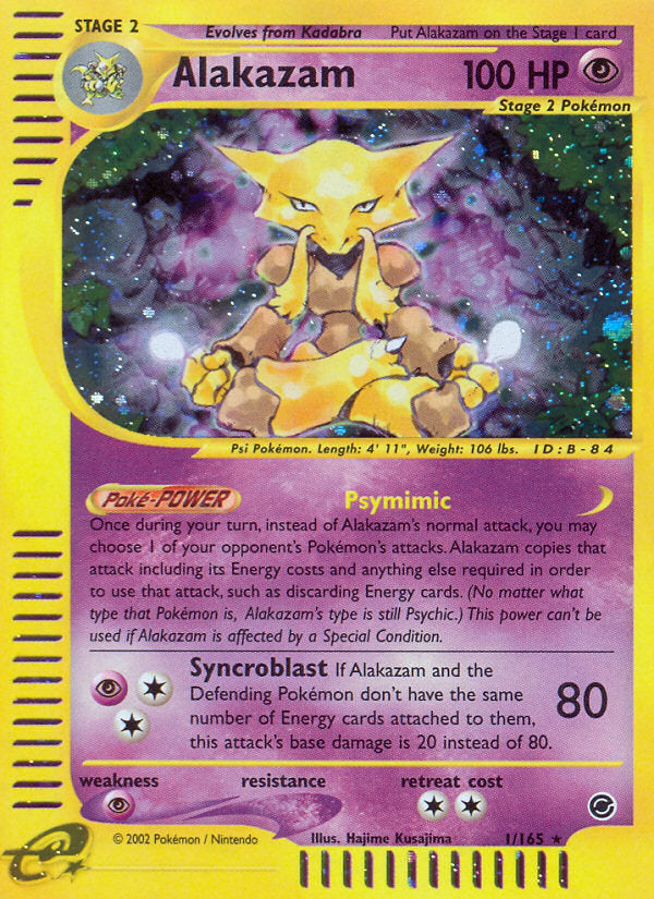 E-Series Expedition Holo Alakazam #1/165